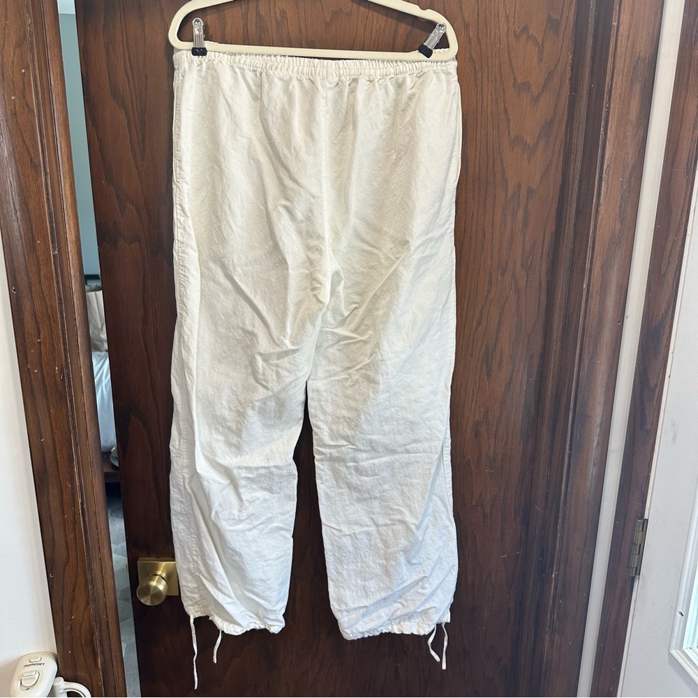 H&M Cream Drawstring Linen Pants - Picture 6 of 6